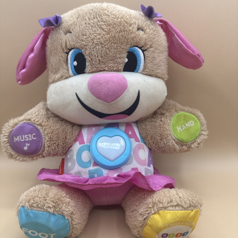 Fisher Price Laugh Learn Smart Stages Puppy Plush Developmental Baby Learning